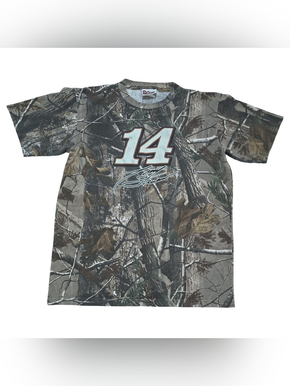 Vintage Jimmy Stewart Realtree Camo Chase Authentics Nascar Shirt XL